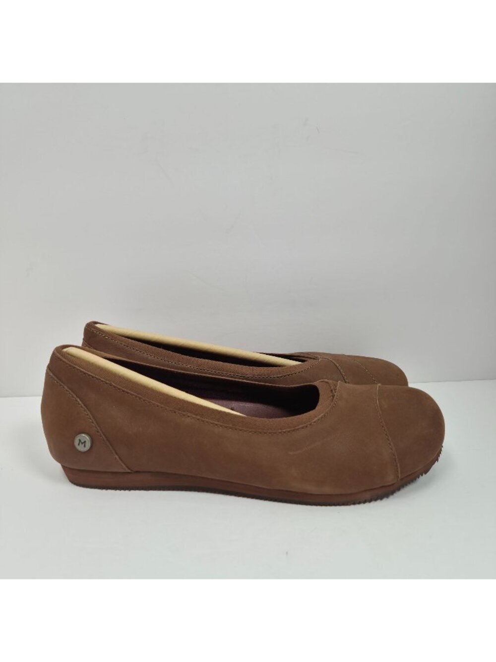 Mozo Aliso Women's Brown Chevre Leather Ballet Flats US Size 7 NWOT SAMPLE
